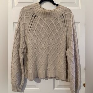American Eagle Outfitters Beige Turtleneck Sweater Size XXL